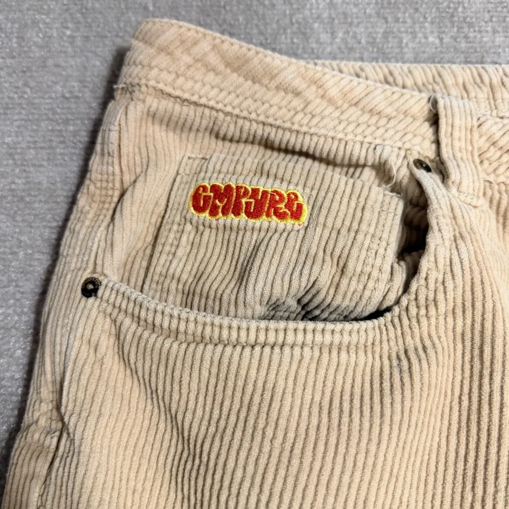 Empyre Mens Tan Corduroy Loose Fit Baggy Skate Pants Beige Size 42